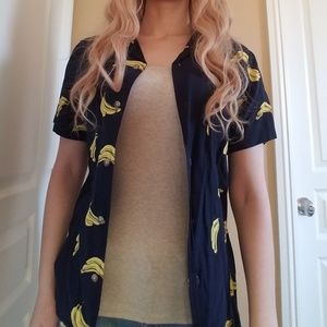 Goodfellow& Co. Banana Hawaiian Button-Up Shirt